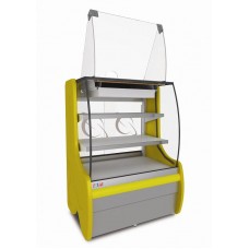 Vitrine Caixa Vidro Semi Curvo 0,80m